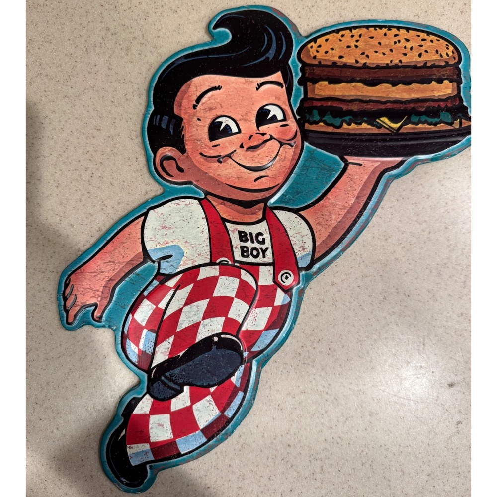 Bob's Big Boy Classic Metal Sign 11x9 Open Road Brands Decor